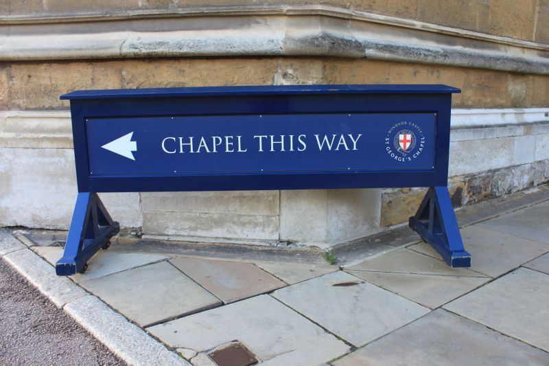 St George's Chapel sign